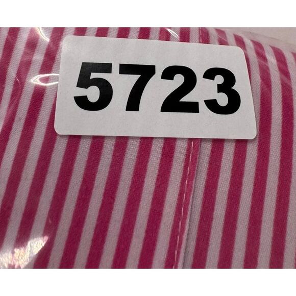Notations Large Pink White Stripe Button Front Blouse Polyester Spandex - Picture 7 of 7